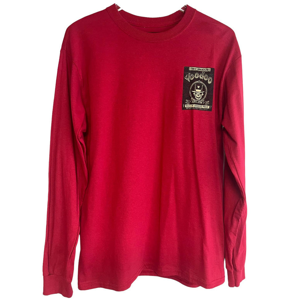 Voodoo Magic Skull New Orleans Long Sleeved T Shirt Unisex